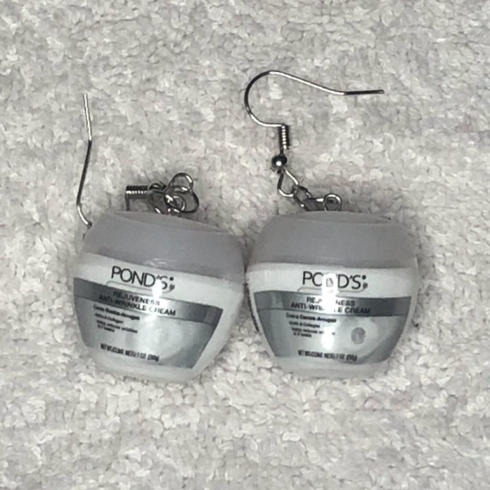 Mini Brands Pond’s Earrings - Handmade